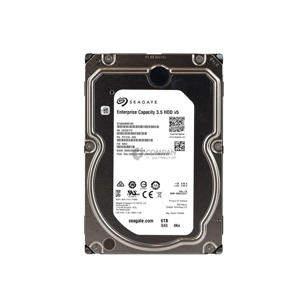 ST6000NM0105 SEAGATE HDD 6TB 7.2K SAS 12G 3.5'' LFF